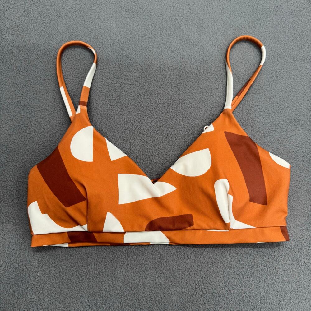 UpWest Swim Organic‎ Shapes Bikini Top Womens S Boho Chic Resort Wear